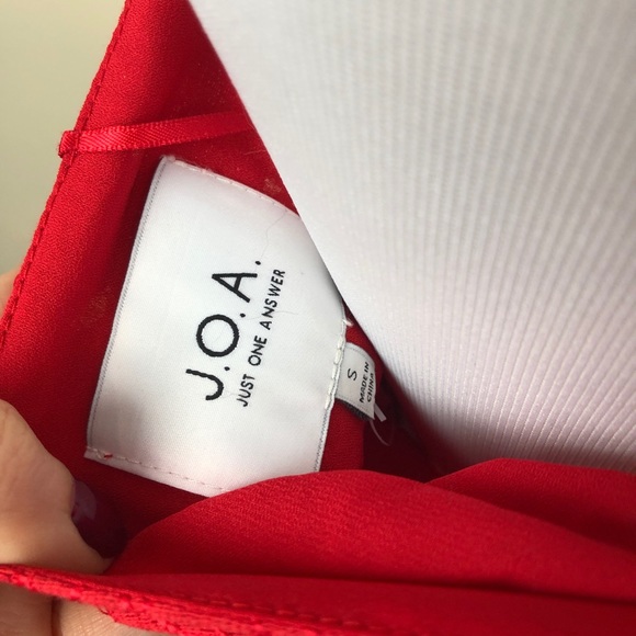 J.O.A. Lace Tulip Hem Midi Dress Size Small - Picture 6 of 8